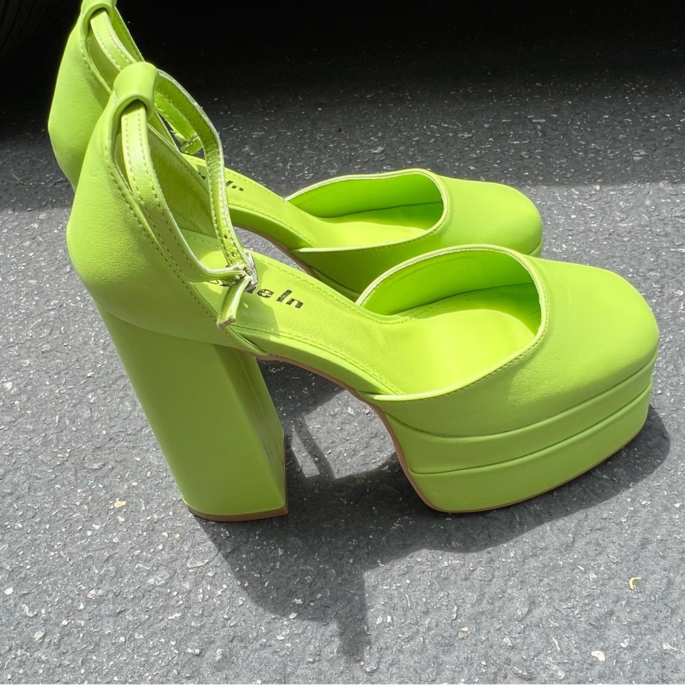 Shein Lime Green Platform Pump - image 3